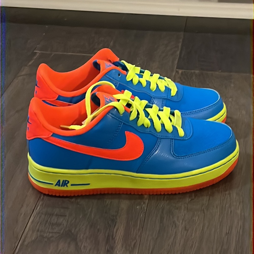 Nike Air Force 1 One GS Shoes Sneakers new 596728 424 Youth Boys Girls Size 5 - Picture 2 of 16